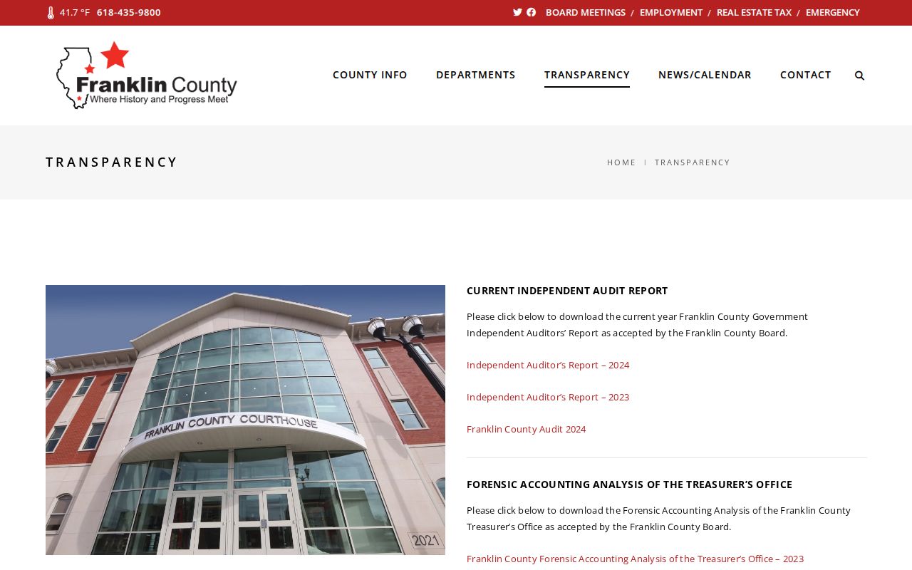 Franklin County arrest records FOIA directory